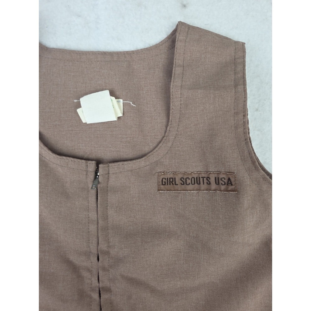 Vintage Girl Scouts Uniform Brownie Jumper Dress Size 6‎ USA Made I-200 Style - Picture 2 of 6